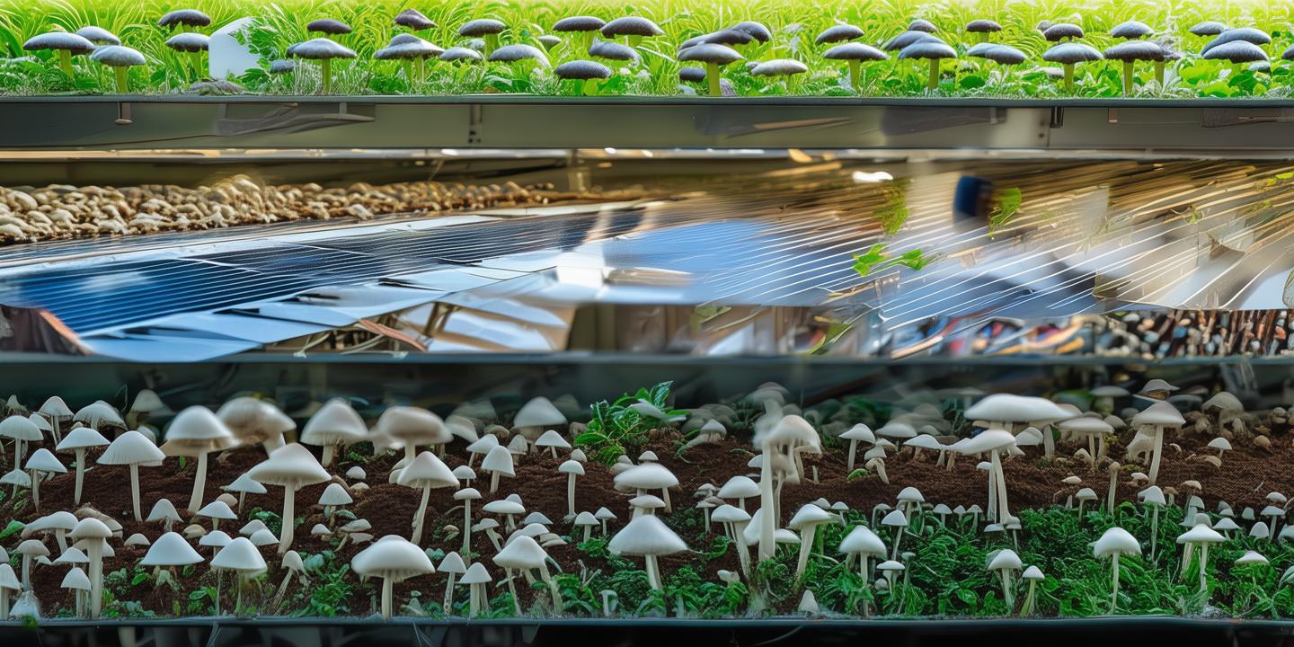 茌平区创新“光伏+菌菇”立体农业模式,土地利用率提升3倍